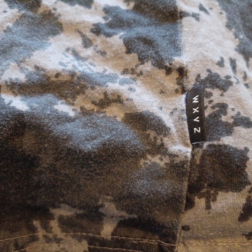 Wxyz Skull Mushroom Camo Graphic T-Shirt Mens Medium Grunge Life Death Attitude - Picture 4 of 10